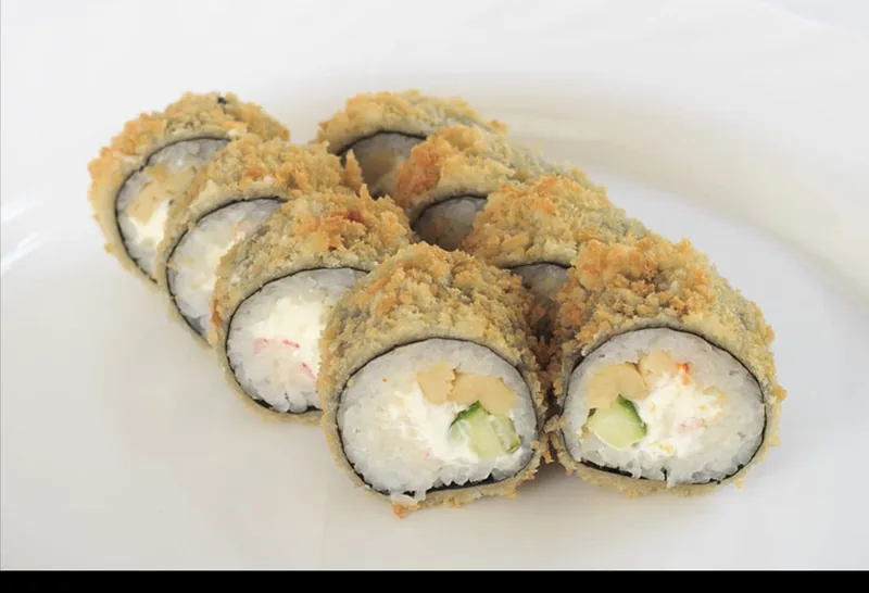 Tempura with omelette
