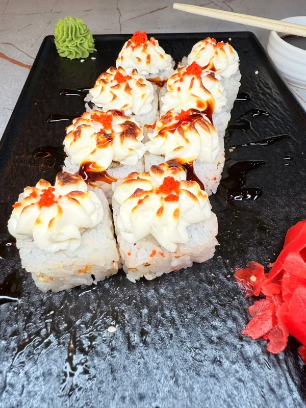 Baked with cheese