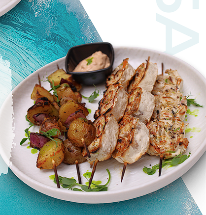 Шашлык из курицы на мангале