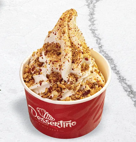 Ice cream with nuts