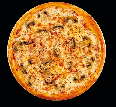 Pizza with mushrooms