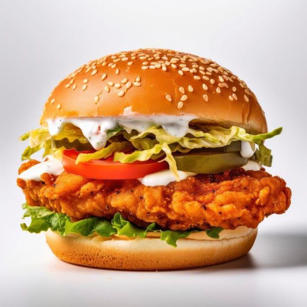Чикен бургер острый