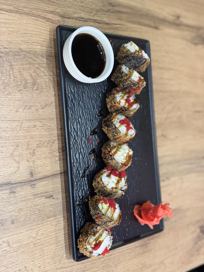 Fried sushi with crab