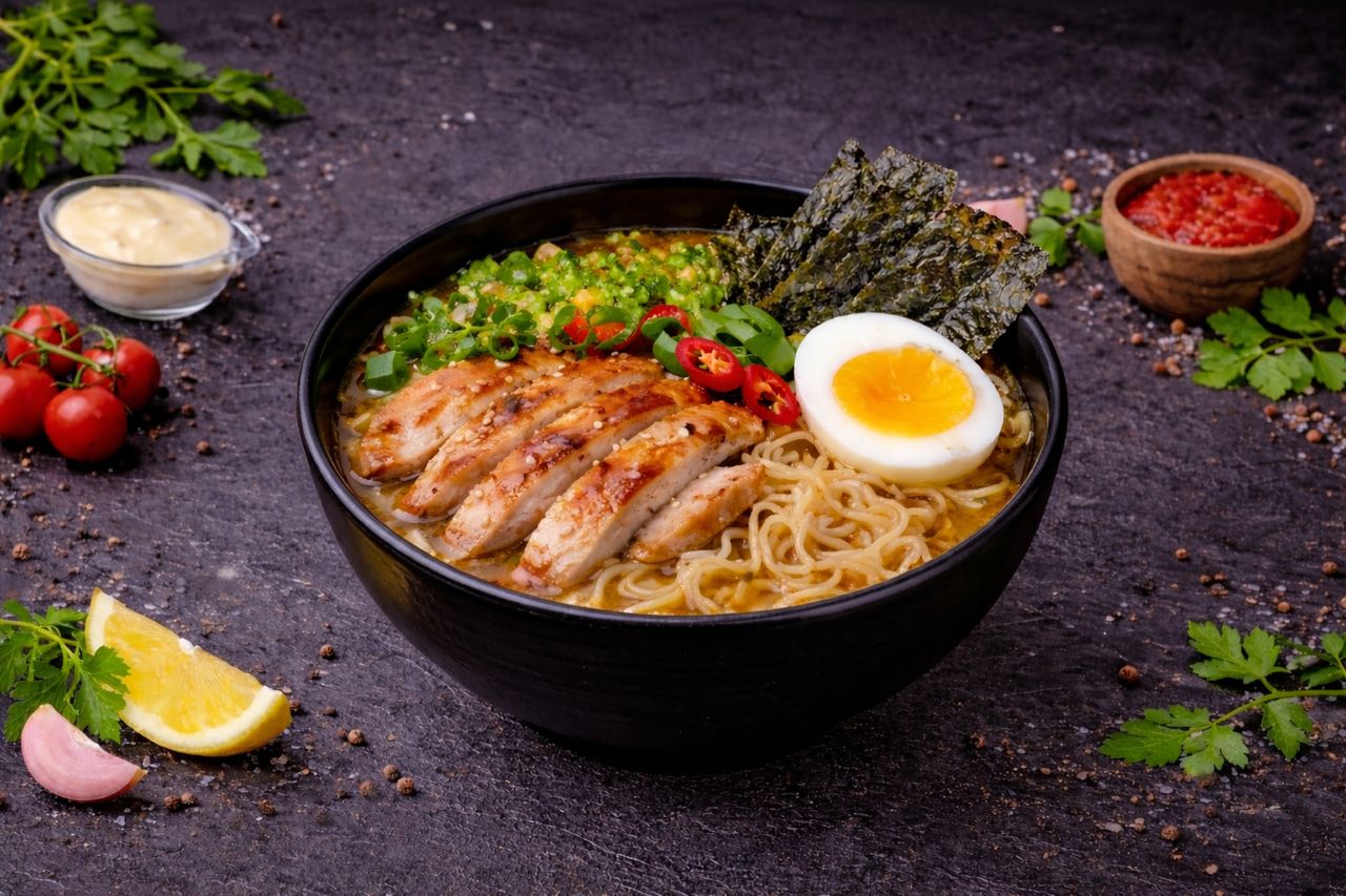 Ramen with chicken