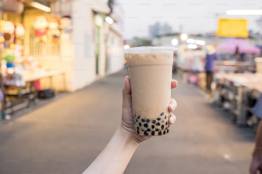 Bubble Tea Mango-Coconut
