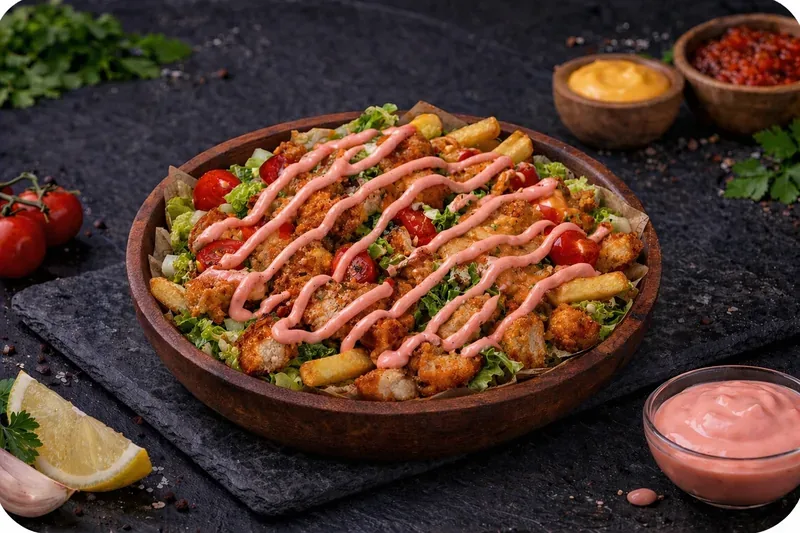 Chicken-fries bowl