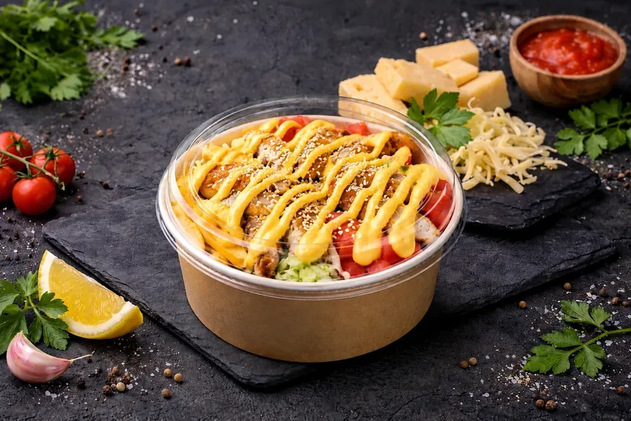 Сырный chicken-fries bowl