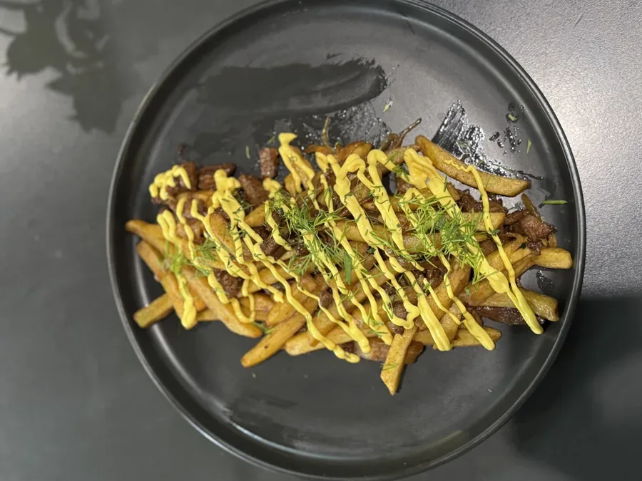 Фри с мясом курица