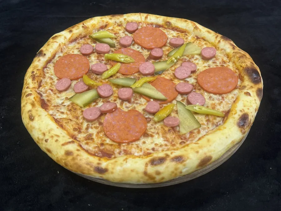 Hunter's spicy pizza