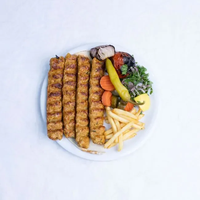 Azerbaijani Lula Kebab in Lavash