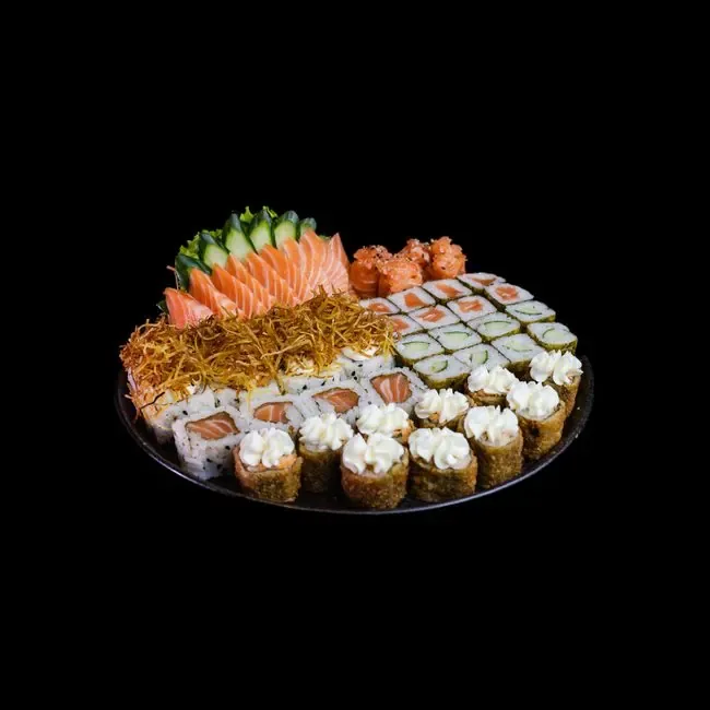Baked Salmon and Eel Rolls