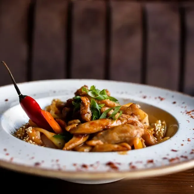 Chicken in Sweet-and-Sour Sauce