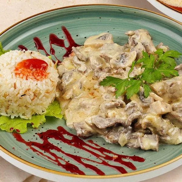 Beef Fricassee in Cream Sauce