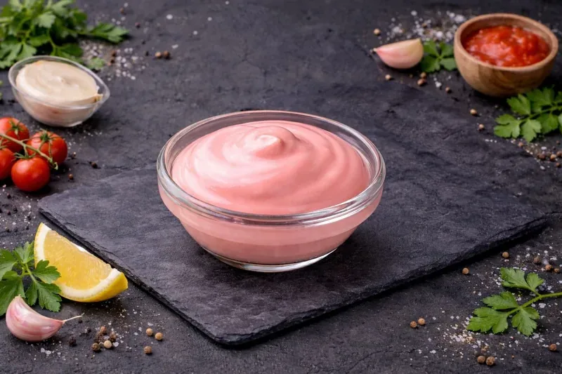 Pink souce (fastfood souce)