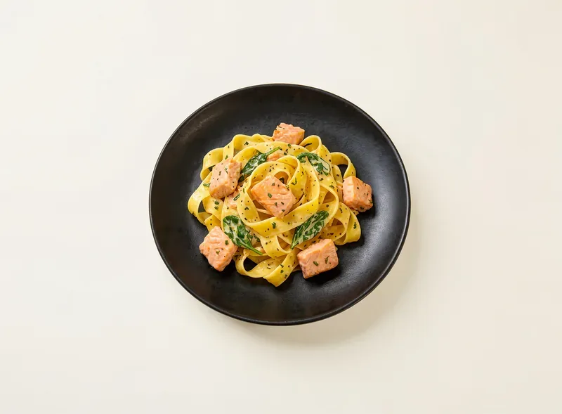 Pasta with trout