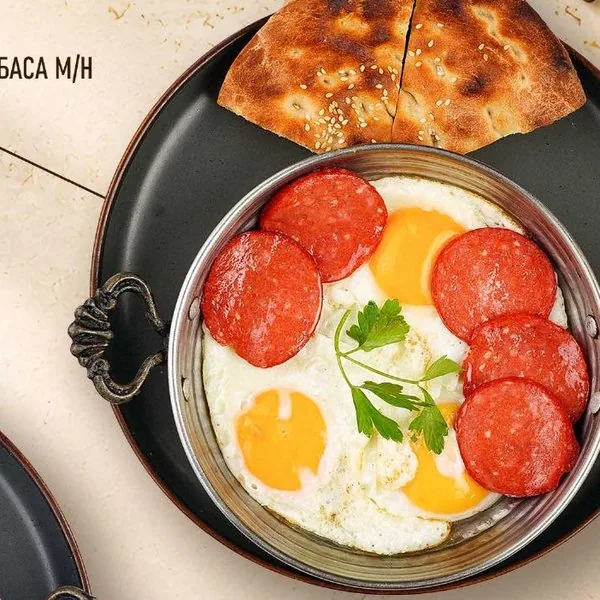 Fried Eggs with Sausage