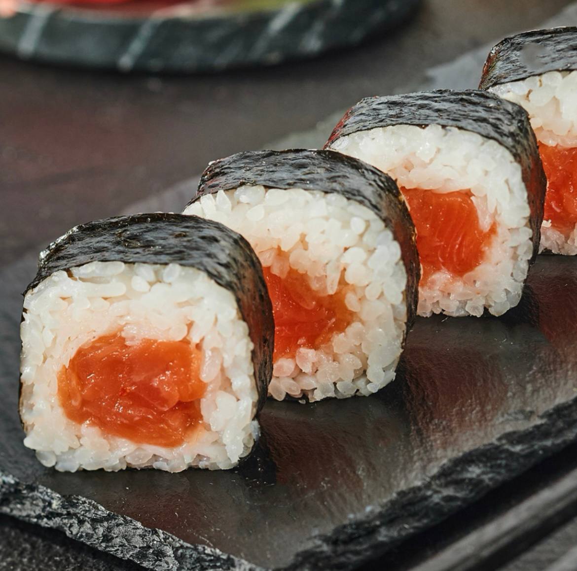 Roll with salmon