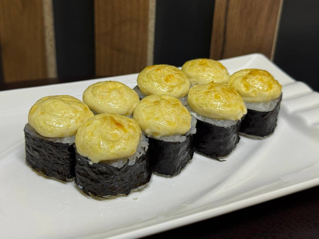 Baked with salmon