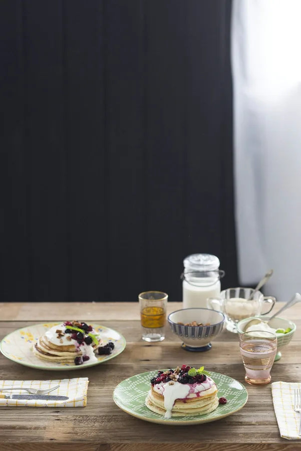 Classic Pancakes with Sour Cream